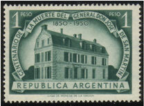 [The 100th Anniversary of the Death of San Martin, 1850-1950, type LL]