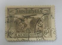 [Airmail - Charles Kingsford Smith's World Flights, Inscription "AIR MAIL SERVICE" at Bottom, Typ L]