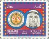 [Airmail - Sheikh Khalid, Flags, and Coat of Arms, type NI]