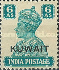 [King George VI - India Postage Stamps Overprinted "KUWAIT", වර්ගය AL8]