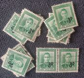 [King George VI Stamp of 1938 Surcharged, 类型 ET]