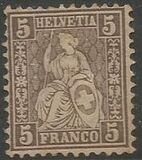 [Helvetia - New Design - Value in Corners - White Paper, 类型 K2]