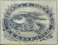 [Inscription: "BROWN'S & McGILL'S U.S. P.O.DISPATCH", type B]