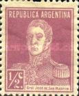 [Definitive Issues - General San Martin, with Period after Value, प्रकार CU]