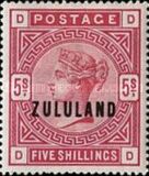 [Great Britian Postage Stamps Overprinted "ZULULAND", type B10]