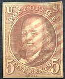 [Benjamin Franklin, 1706-1790 and George Washington, 1732-1799 - Bluish Paper, type A]