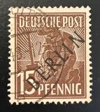 [BERLIN in Black Overprint on "Allied Occupation Zone" Stamps, Typ A5]