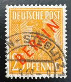 [BERLIN in Red Overprint on "Allied Occupation Zone" Stamps, 类型 B6]