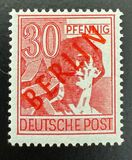 [BERLIN in Red Overprint on "Allied Occupation Zone" Stamps, 类型 B7]