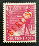 [BERLIN in Red Overprint on "Allied Occupation Zone" Stamps, 类型 B8]