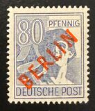 [BERLIN in Red Overprint on "Allied Occupation Zone" Stamps, 类型 B11]