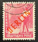[BERLIN in Red Overprint on "Allied Occupation Zone" Stamps, type B8]