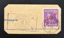 [BERLIN in Red Overprint on "Allied Occupation Zone" Stamps, type B1]