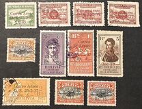 [Airmail - Overprinted "Correo Aéroe D.S. 25-2-37" & Surcharged, type BL4]