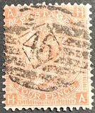 [Queen Victoria - Large White Control Letters in Corners, type L1]