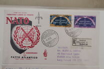 [The 4th Anniversary of NATO - Italy Postage Stamps Overprinted "AMG - FTT", වර්ගය CN]