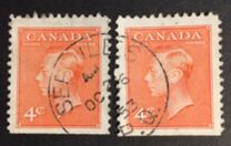 [King George VI - Inscription: "POSTES POSTAGE", տեսակ EM1]
