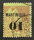 [French Colonies - General Issues No.46-57 Surcharged & Overprinted "MARTINIQUE", type B]