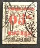 [French Colonies - Postage Due Stamps, Issue of  1884 Surcharged & Overprinted "TIMBRE-POSTE" & "MARTINIQUE", type C1]