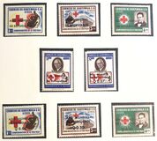 [Airmail - World Refugee Year - Issues of 1958 Overprinted "ANO MUNDIAL DE REFUGIADOS" or Surcharged also, प्रकार RI]