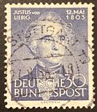 [The 150th Anniversary of the Birth of Justus Liebig, típus AK]