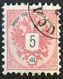 [Coat of Arms - Inscription: "Imper. reg. - posta austr.", type C2]