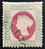 [Queen Victoria - Portrait in White Square, type C3]