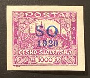 [Czeshoslovakian Postage Stamps Overprinted "SO 1920", type A22]