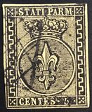 [Coat of Arms - Black Print on Colored Paper, type A]