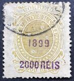 [Issue of 1890-1891 Surcharged in Lilac Red, type BE6]