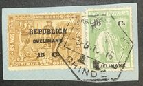 [Timor Postage Stamps Surcharged & Overprinted "REPUBLICA QUELIMANE", type C7]