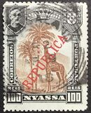 [Giraffe - Not Issued Stamps Overprinted "REPUBLICA", type J1]