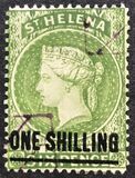 [Queen Victoria - Not Issued Stamps Surcharged. New Watermark, type B35]