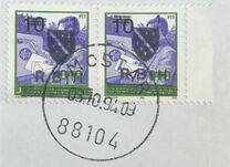 [Yugoslav Postage Stamps Handstamped "R B I H", type K]