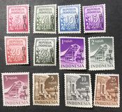 [Indonesia Postage Stamps Overprinted "RIAU", type A]