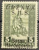 [Bosnia Herzegovina Stamps Overprinted - "S. H. S.", type E]