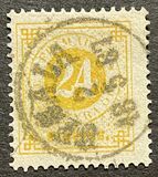 [Numerals in Circle - Different Perforation, type F18]