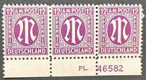 [American Print - Different Perforation, type A26]