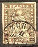 [Helvetia - Berner Print, प्रकार J]