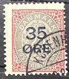 [No. 27A & 28 Surcharged, type P1]