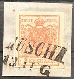 [Coat of Arms - Hand-made Paper with Watermark K.K.H.M. in Sheet, Typ A4]
