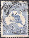 [Definitive Issues - Kangaroo and Map - Different Watermark, Scrivi A25]