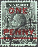 [Issue of 1913 Surcharged in Red, type R]