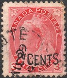 [No. 48 & 57 Surcharged" 2 CENTS", type T]