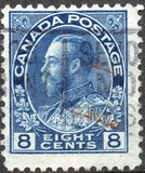 [King George V in Admiral Uniform - New Colors and Values, 类型 AD14]