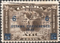 [No. 151 Surcharged & Overprinted "OTTAWA CONFERENCE - 1932", 類型 BX]