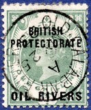 [Great Britain Postage Stamps Overprinted "BRITISH PROTECTORATE - OIL RIVERS", type A5]