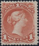 [Queen Victoria - Size: No. 1-1C 17 x 21 mm, No. 2-3a: 20 x 24mm. For Earlier Issues, see British Canada, type B]