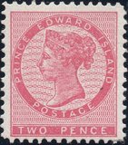 [Queen Victoria - Different Perforation. Yellowish Paper, type A2]