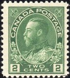 [King George V in Admiral Uniform - New Colors and Values, 类型 AD9]